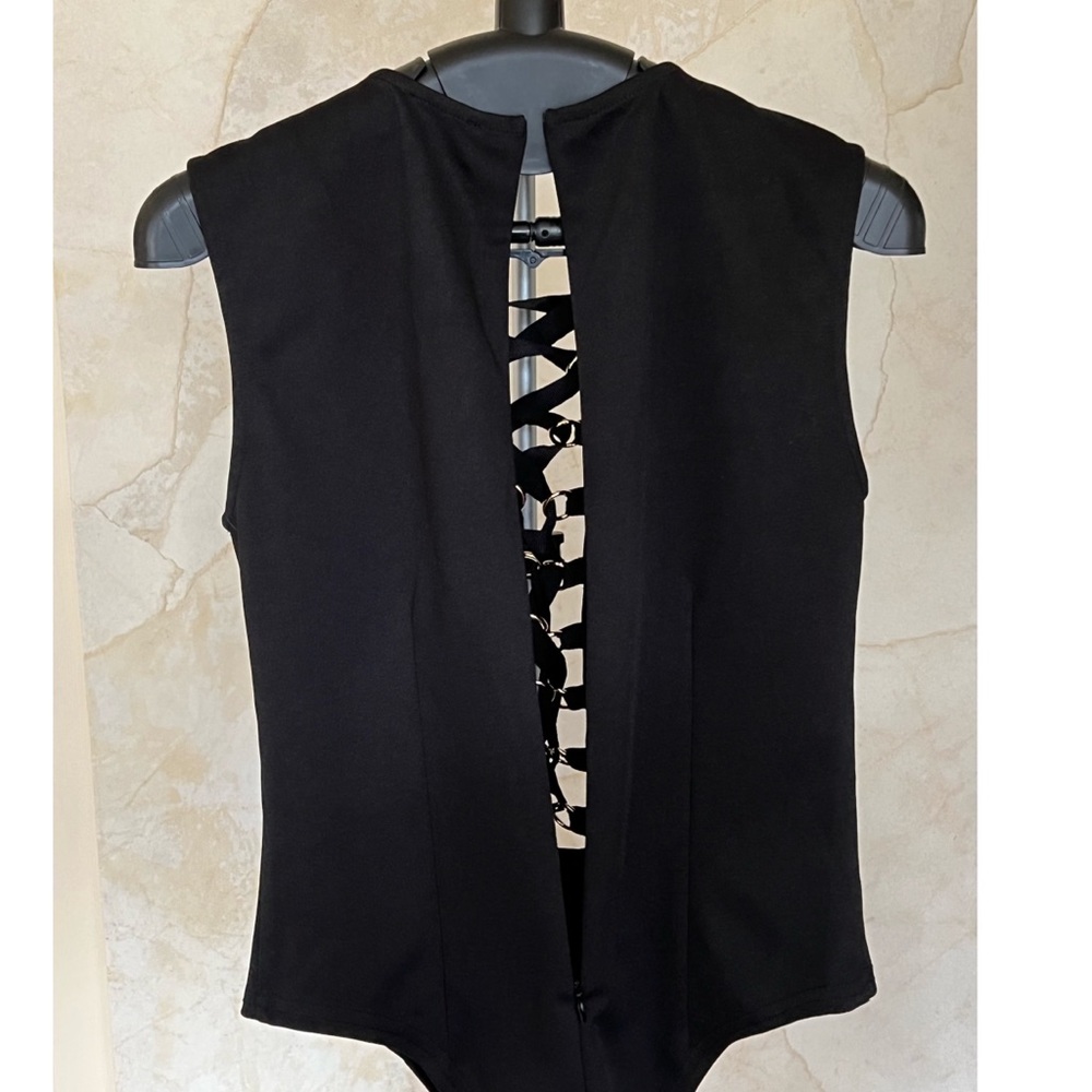 NWOT onTwelfth Chunky Lace Up BodySuit - S - Picture 6 of 11